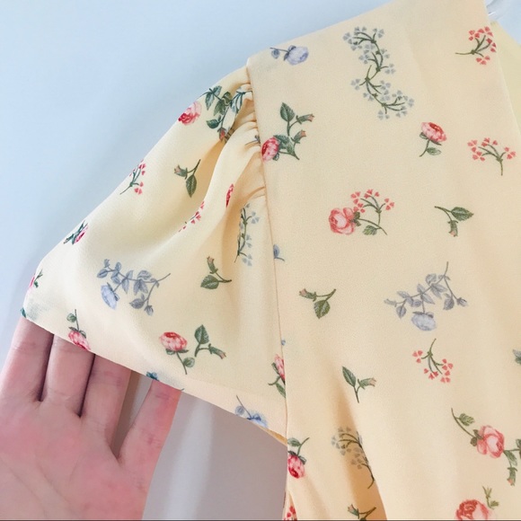 NWT Fame & Partners Floral The Poplar Midi Dress - Picture 9 of 12